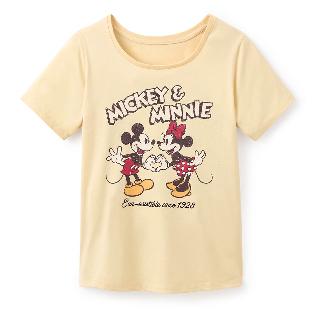 Mickey and Minnie Mouse ''Ear-esistible since 1928'' T-Shirt for Women