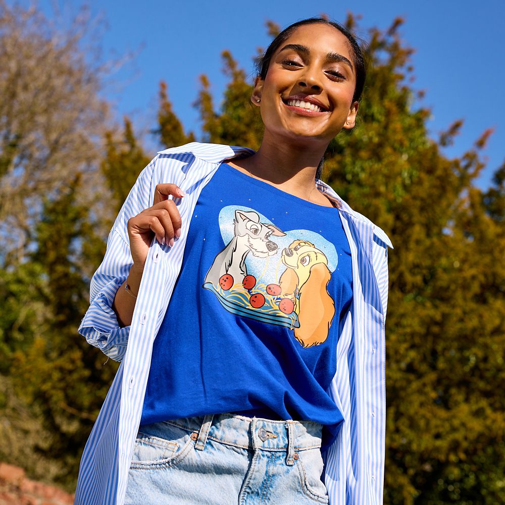 Lady and the Tramp 70th Anniversary T-Shirt for Women