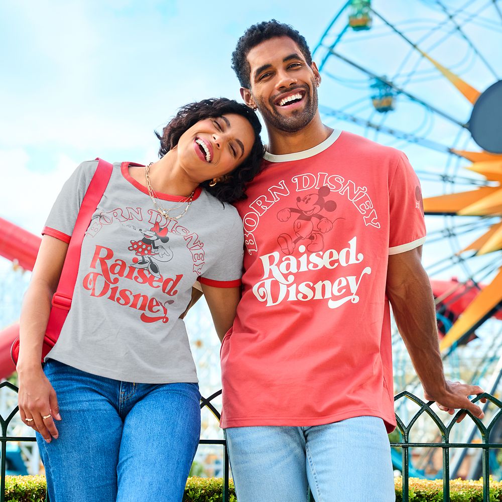 Minnie Mouse ''Born Disney Raised Disney'' Ringer T-Shirt for Women