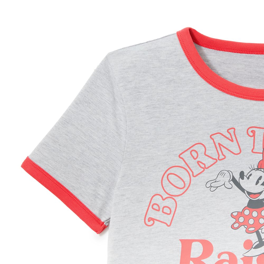 Minnie Mouse ''Born Disney Raised Disney'' Ringer T-Shirt for Women