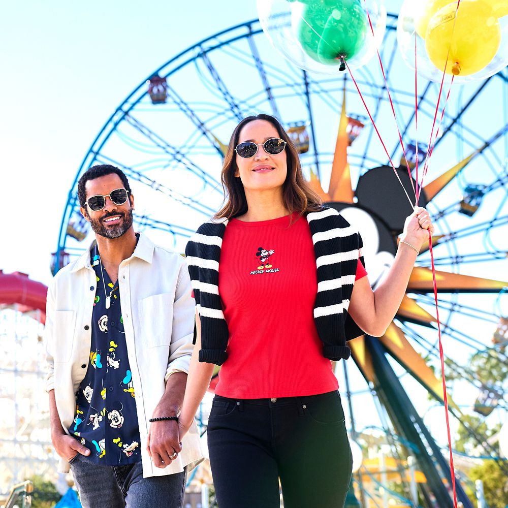 Mickey Mouse Ribbed T-Shirt for Women