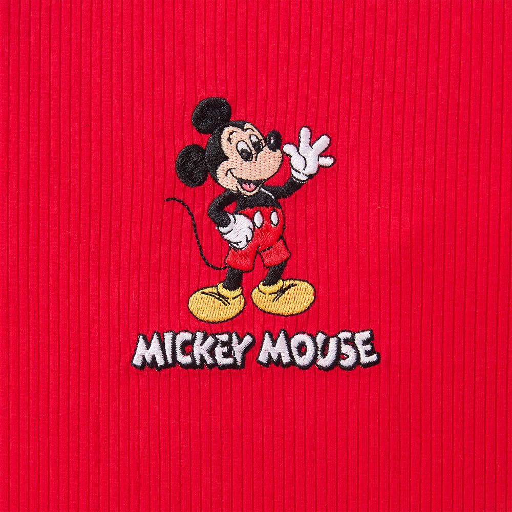 Mickey Mouse Ribbed T-Shirt for Women