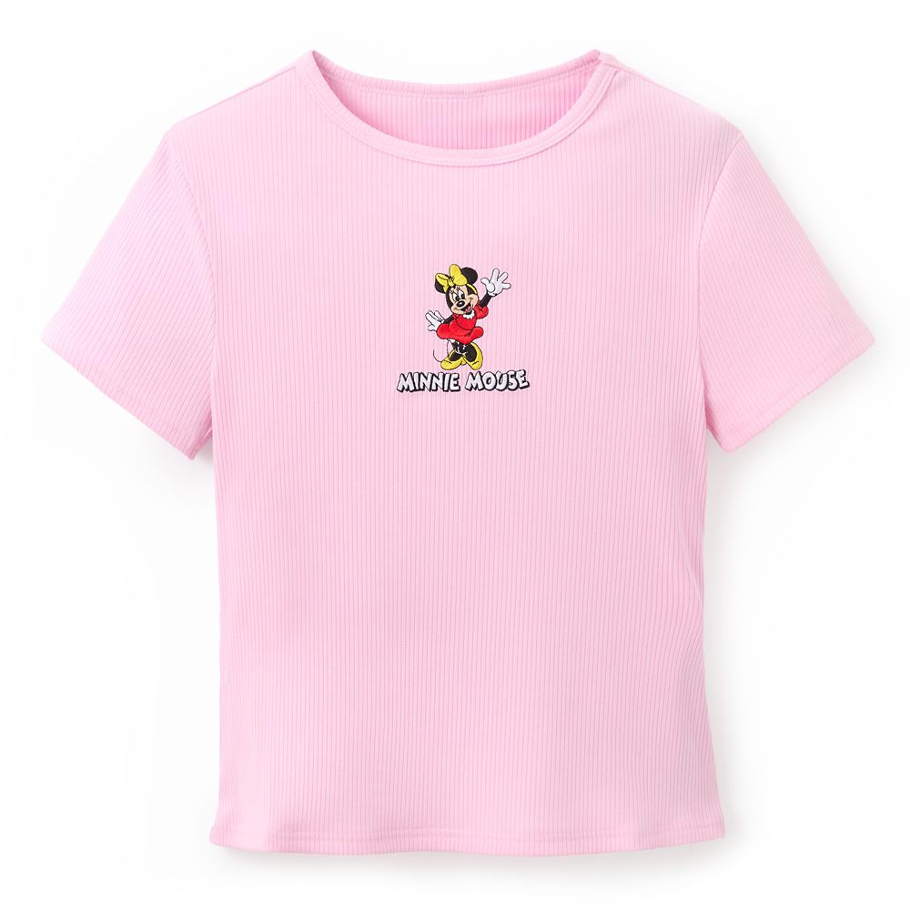 Minnie Mouse Ribbed T-Shirt for Women