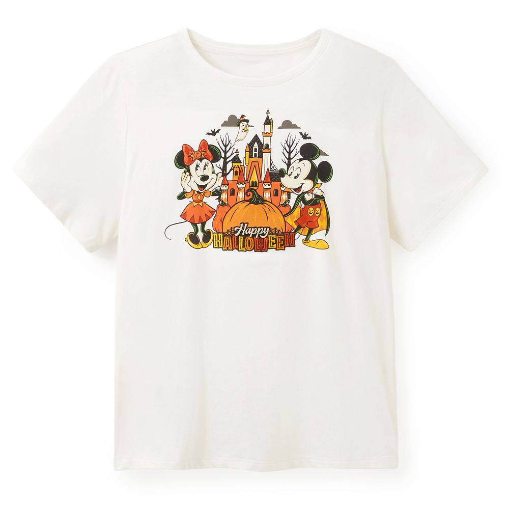 Mickey and Minnie Mouse ''Happy Halloween'' T-Shirt for Women
