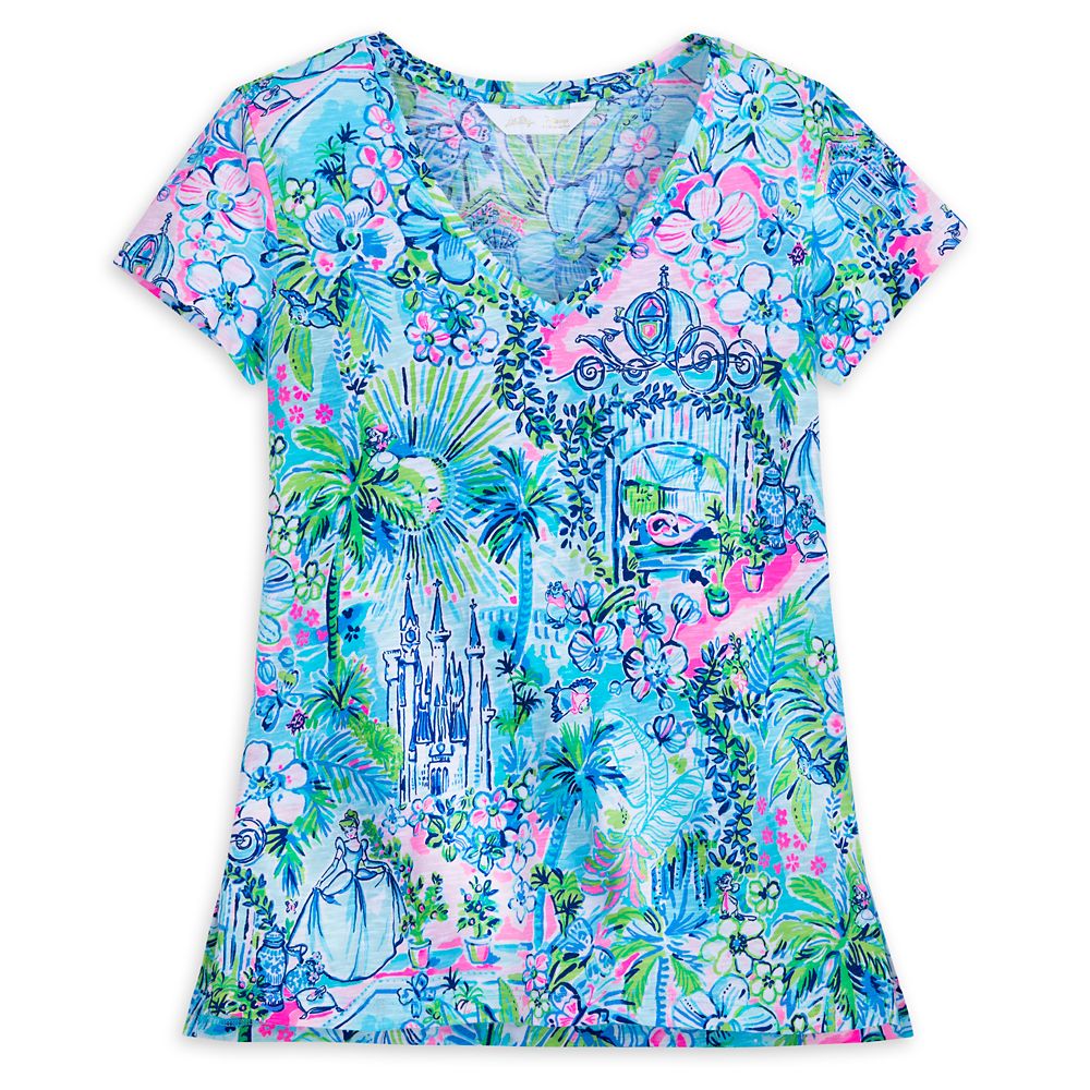 Cinderella V-Neck Etta T-Shirt for Women by Lilly Pulitzer – Disney Parks