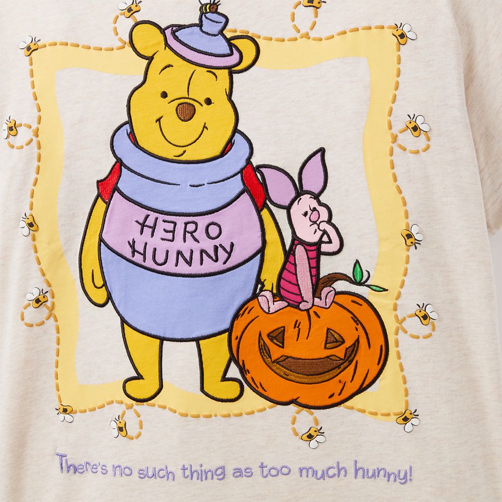 Winnie the Pooh and Piglet Halloween T-Shirt for Women