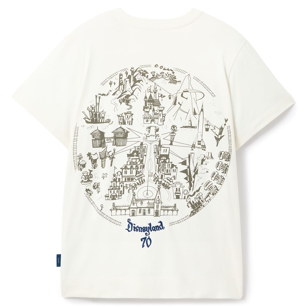 Mickey Mouse & Map T-Shirt for Women &ndash; Disneyland 70th Anniversary