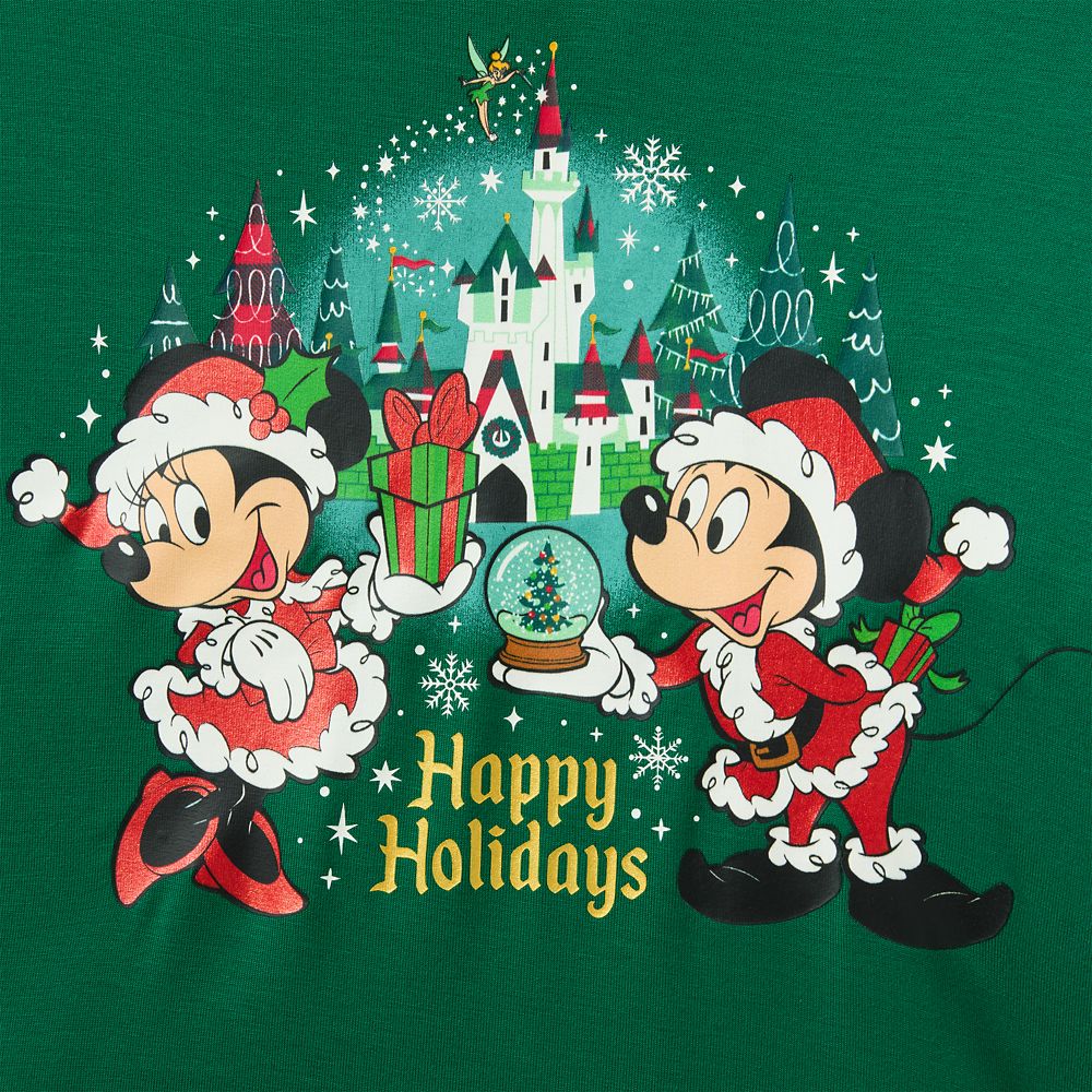 Mickey and Minnie Mouse ''Happy Holidays'' T-Shirt for Women