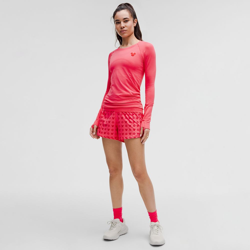 Mickey Mouse Icon Swiftly Tech Long Sleeve Shirt by lululemon - Pink