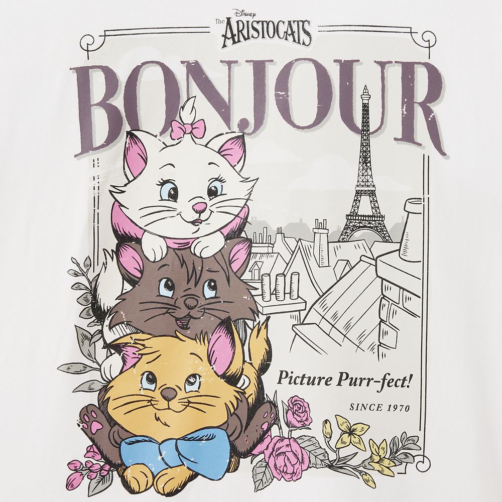 The Aristocats ''Bonjour'' T-Shirt for Women &ndash; 55th Anniversary