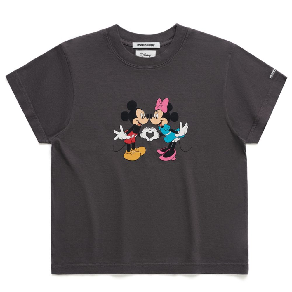 Mickey and Minnie Mouse Shrunken T-Shirt for Women by Madhappy