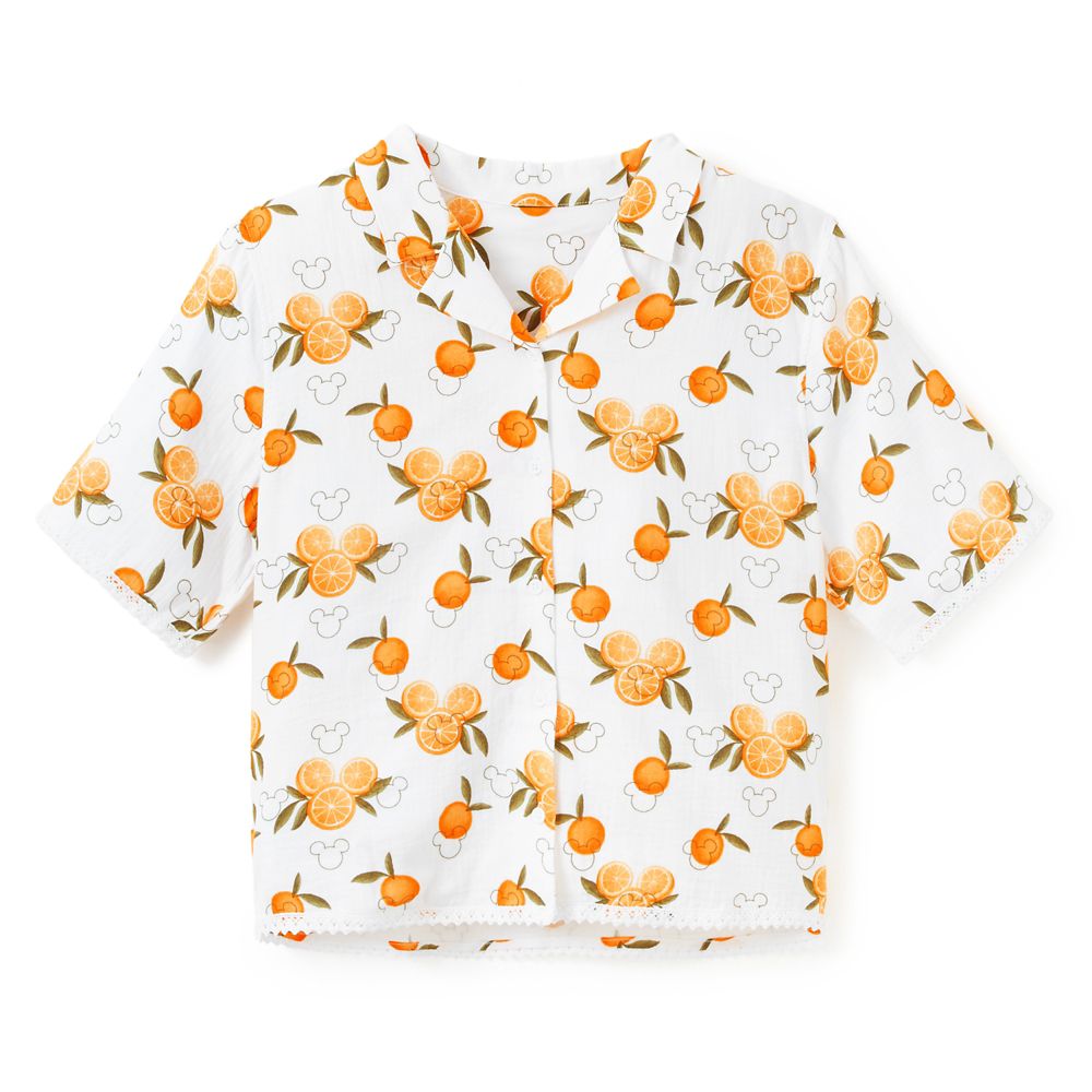 Mickey Mouse Icon Oranges Shirt for Women