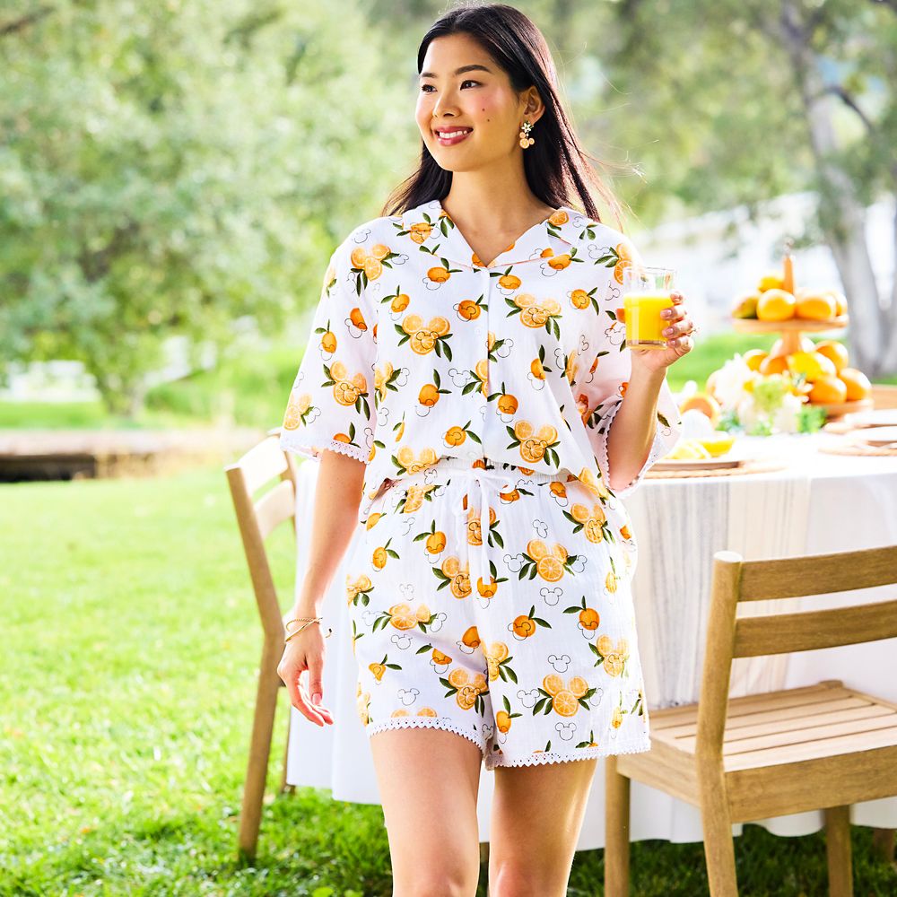 Mickey Mouse Icon Oranges Shirt for Women