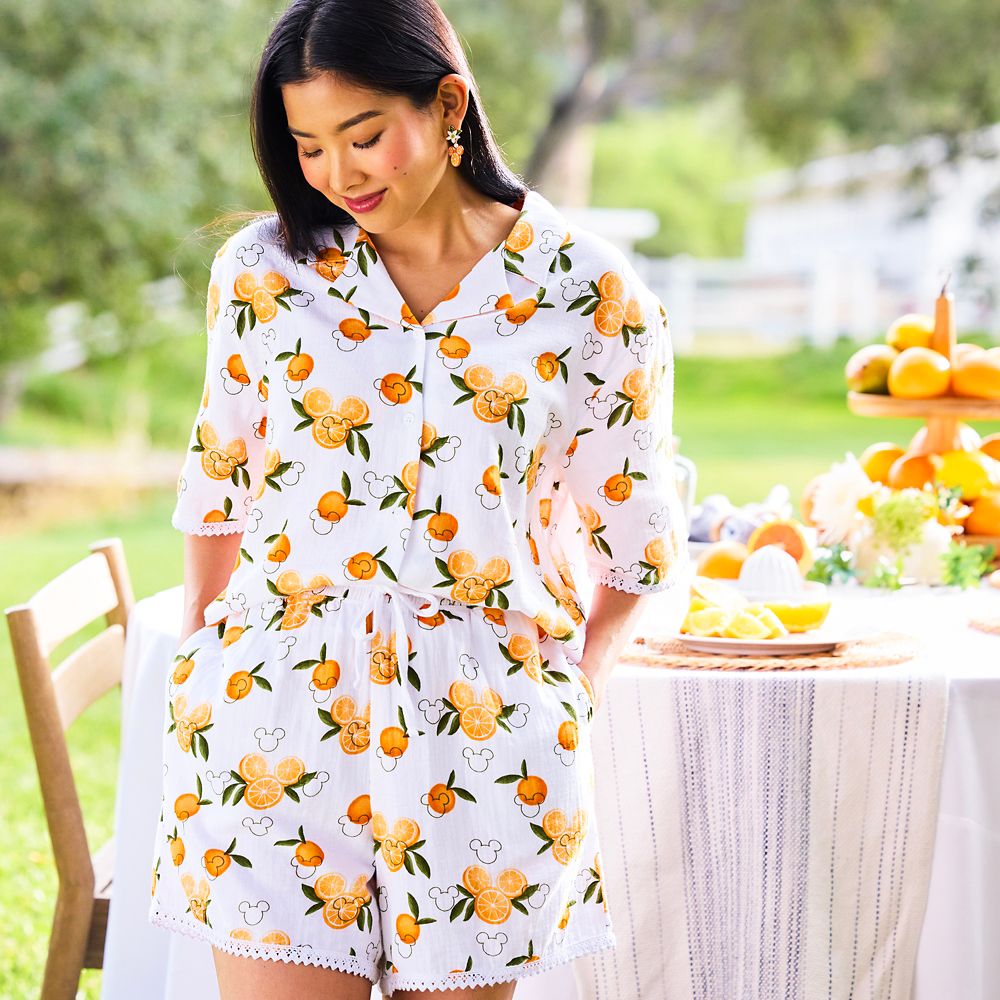 Mickey Mouse Icon Oranges Shirt for Women