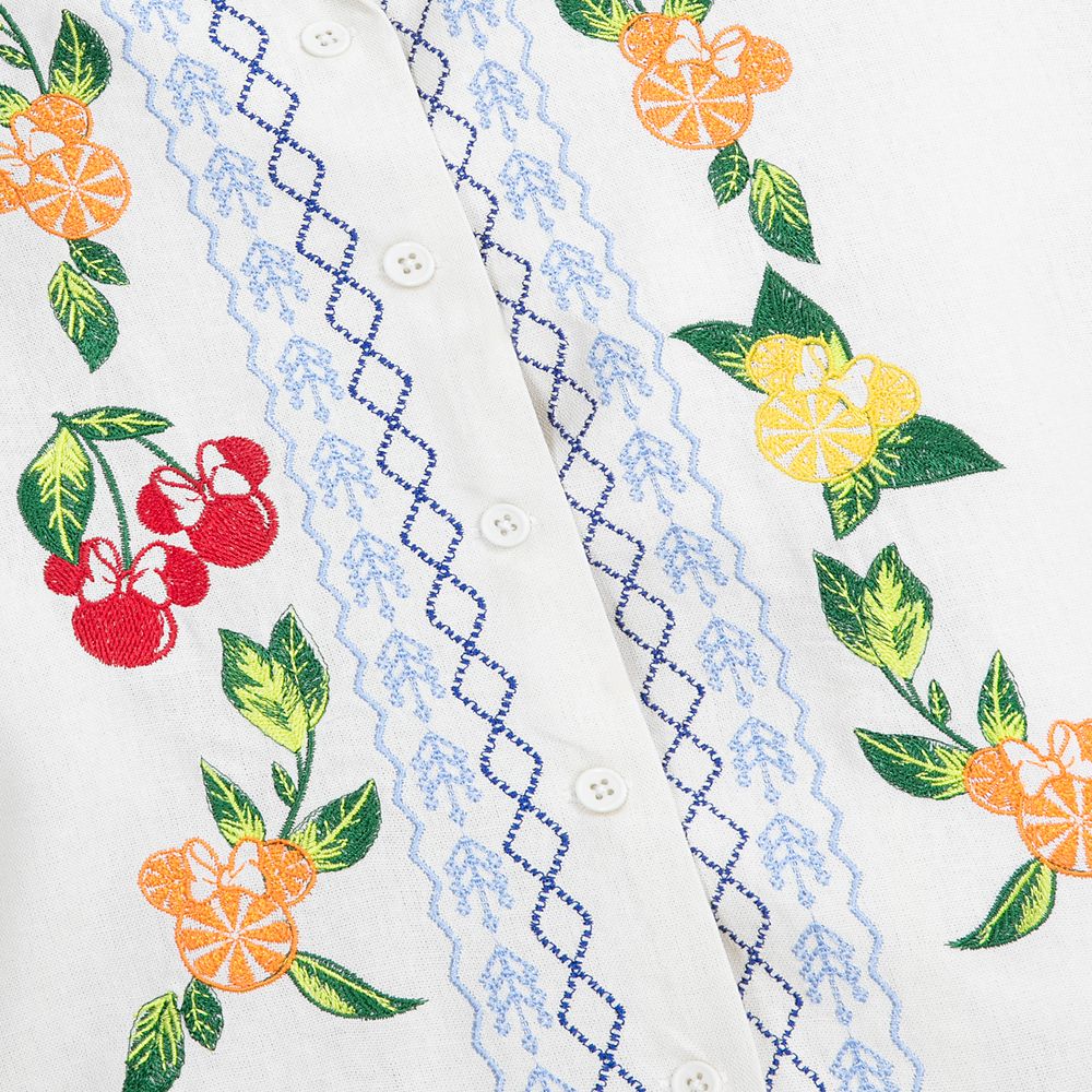 Minnie Mouse Icon Summer Fruits Woven Shirt for Women by Her Universe