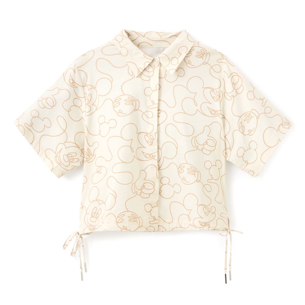Mickey Mouse Button Down Short Sleeve Shirt for Adults by Her Universe