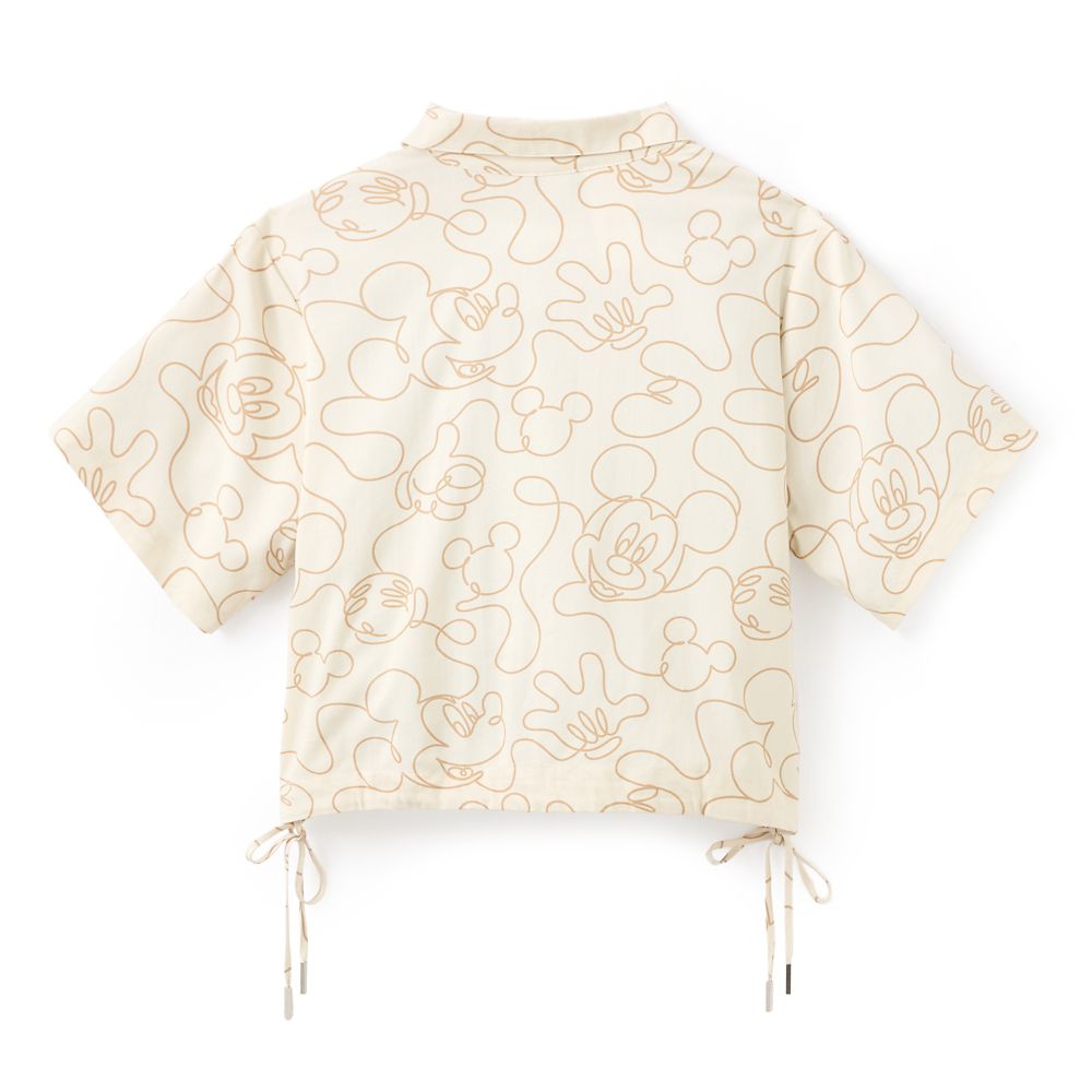 Mickey Mouse Button Down Short Sleeve Shirt for Adults by Her Universe