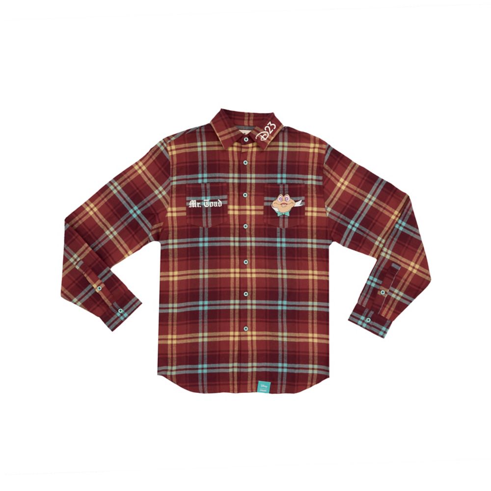 Mr. Toad Flannel Shirt for Adults by Cakeworthy &ndash; The Adventures of Ichabod and Mr. Toad &ndash; D23: The Ultimate Disney Fan Event