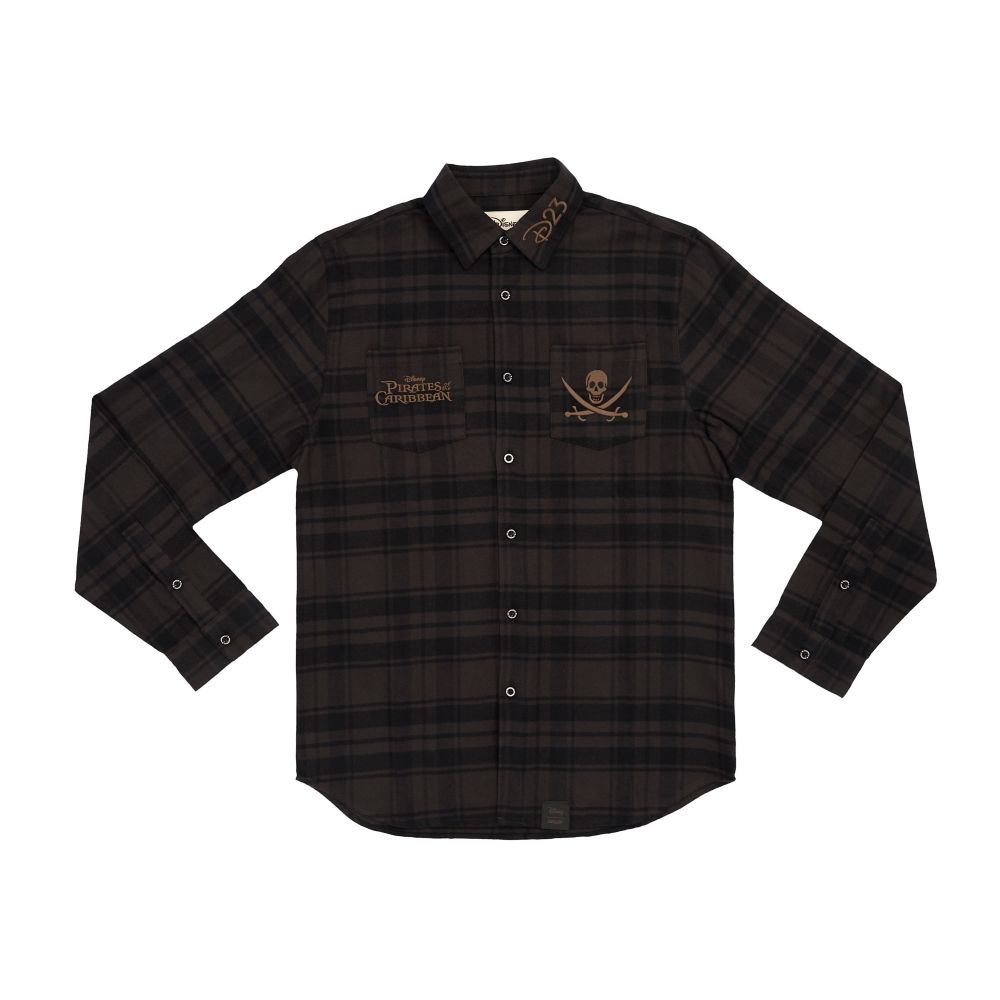 Pirates of the Caribbean Flannel Shirt for Adults by Cakeworthy &ndash; D23: The Ultimate Disney Fan Event