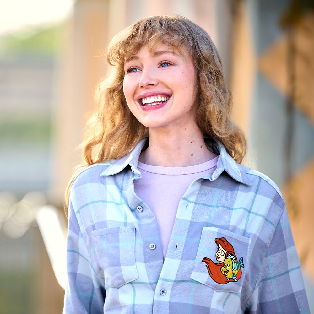 The Little Mermaid Flannel Shirt for Adults by Cakeworthy