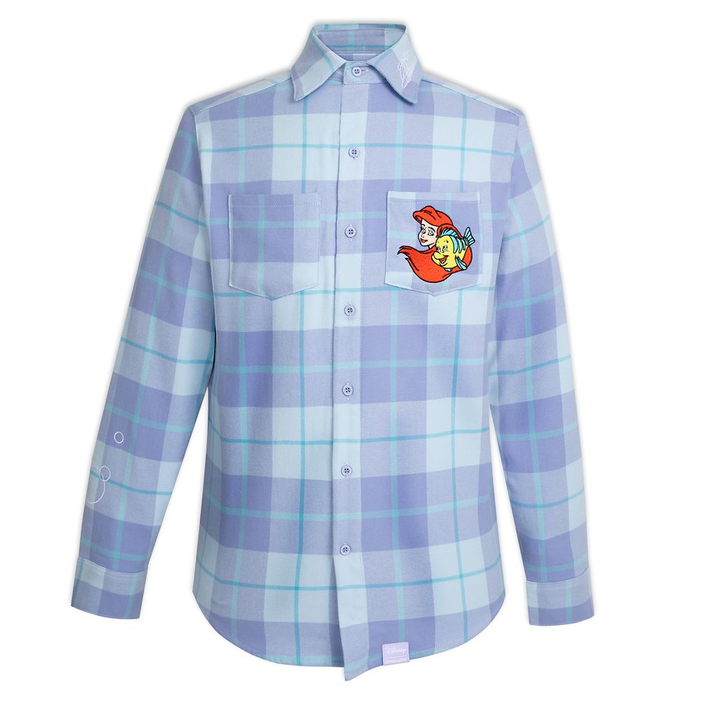 The Little Mermaid Flannel Shirt for Adults by Cakeworthy