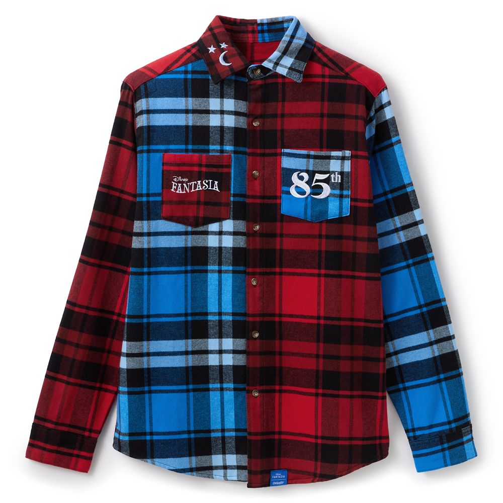 Sorcerer Mickey Mouse Flannel Shirt for Adults by Cakeworthy  Fantasia 85th Anniversary  Exclusive Official shopDisney