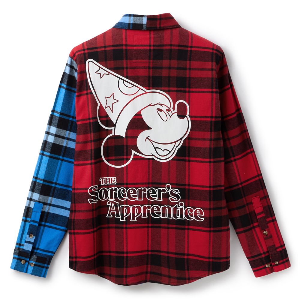 Sorcerer Mickey Mouse Flannel Shirt for Adults by Cakeworthy - Fantasia 85th Anniversary - Exclusive