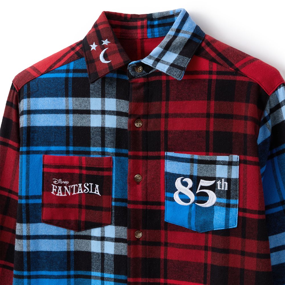 Sorcerer Mickey Mouse Flannel Shirt for Adults by Cakeworthy &ndash; Fantasia 85th Anniversary &ndash; Exclusive