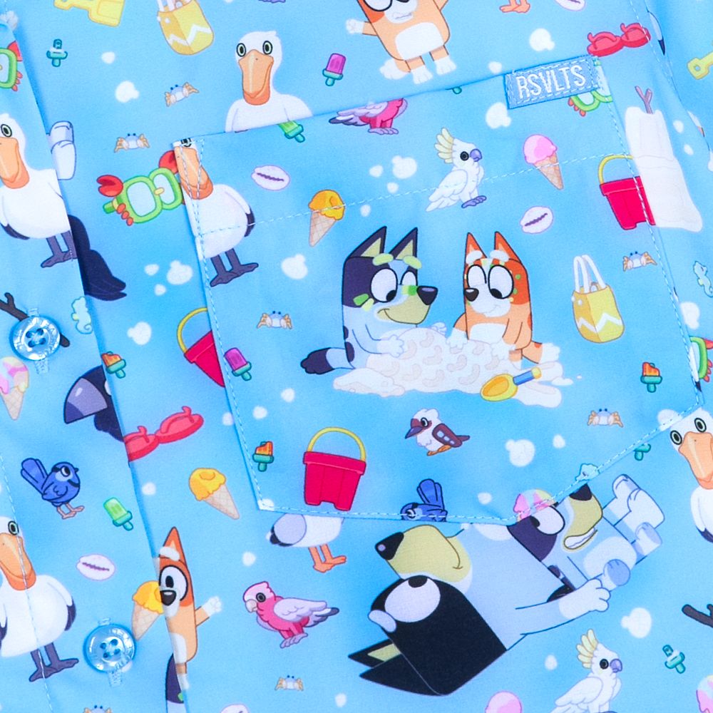 Bluey ''Beach Day'' Button Down Shirt for Women by RSVLTS