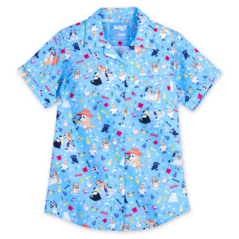 Женские рубашки RSVLTS Bluey ''Beach Day'' Button Down Shirt for Women by