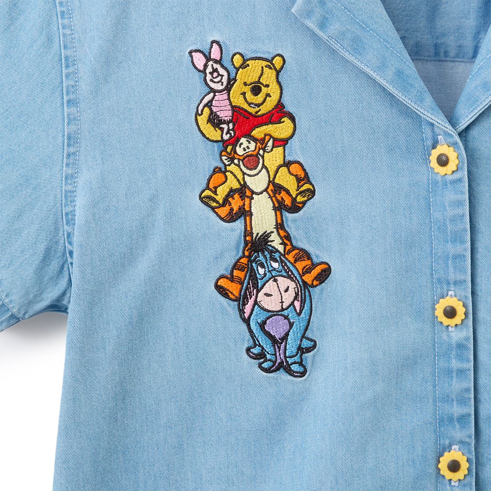 Winnie the Pooh and Pals Button Down Top for Women