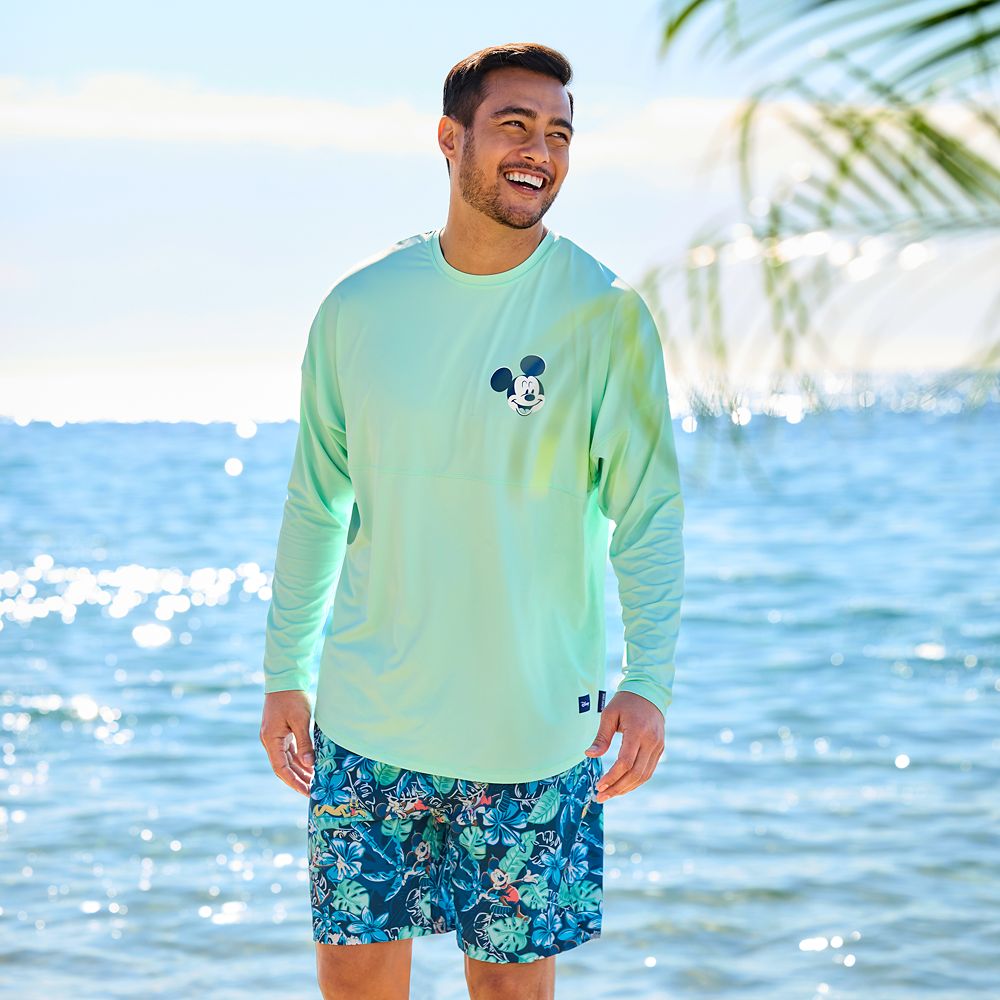 Mickey Mouse Summer Fun Rash Guard for Adults by Spirit Jersey