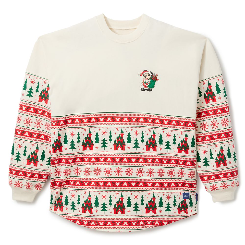 Santa Mickey Mouse Merry Christmas Fair Isle Spirit Jersey for Adults Official shopDisney
