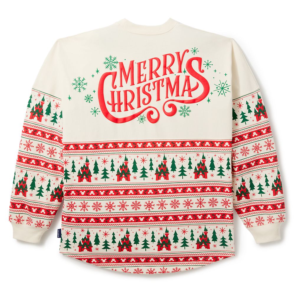Santa Mickey Mouse ''Merry Christmas'' Fair Isle Spirit Jersey for Adults