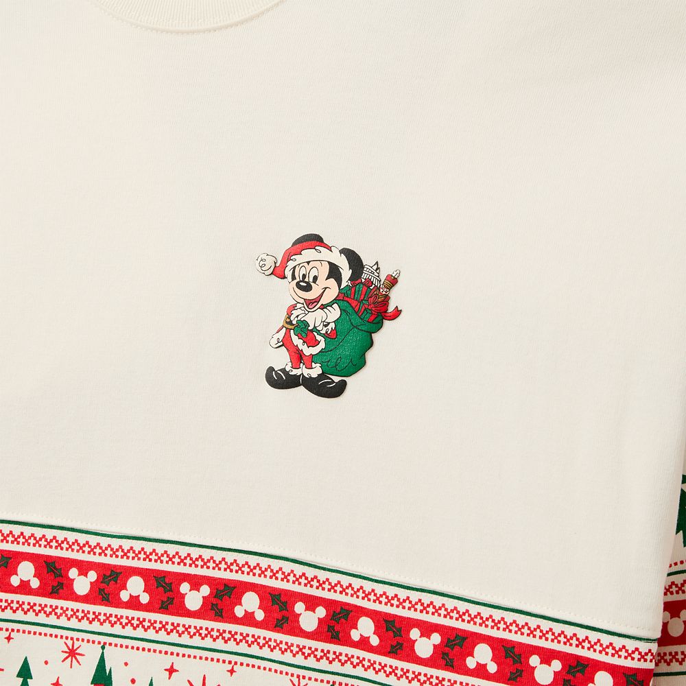 Santa Mickey Mouse ''Merry Christmas'' Fair Isle Spirit Jersey for Adults