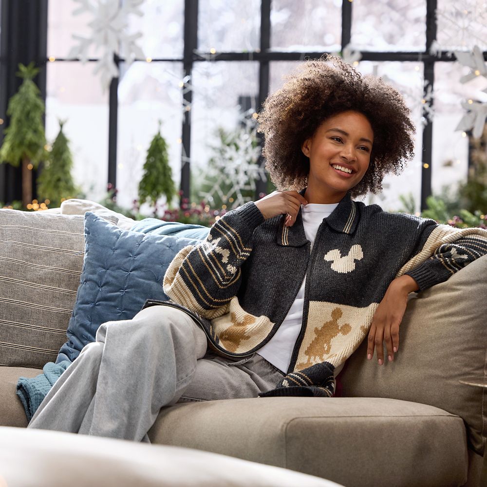 Mickey Mouse Zip Sweater for Adults by Spirit Jersey