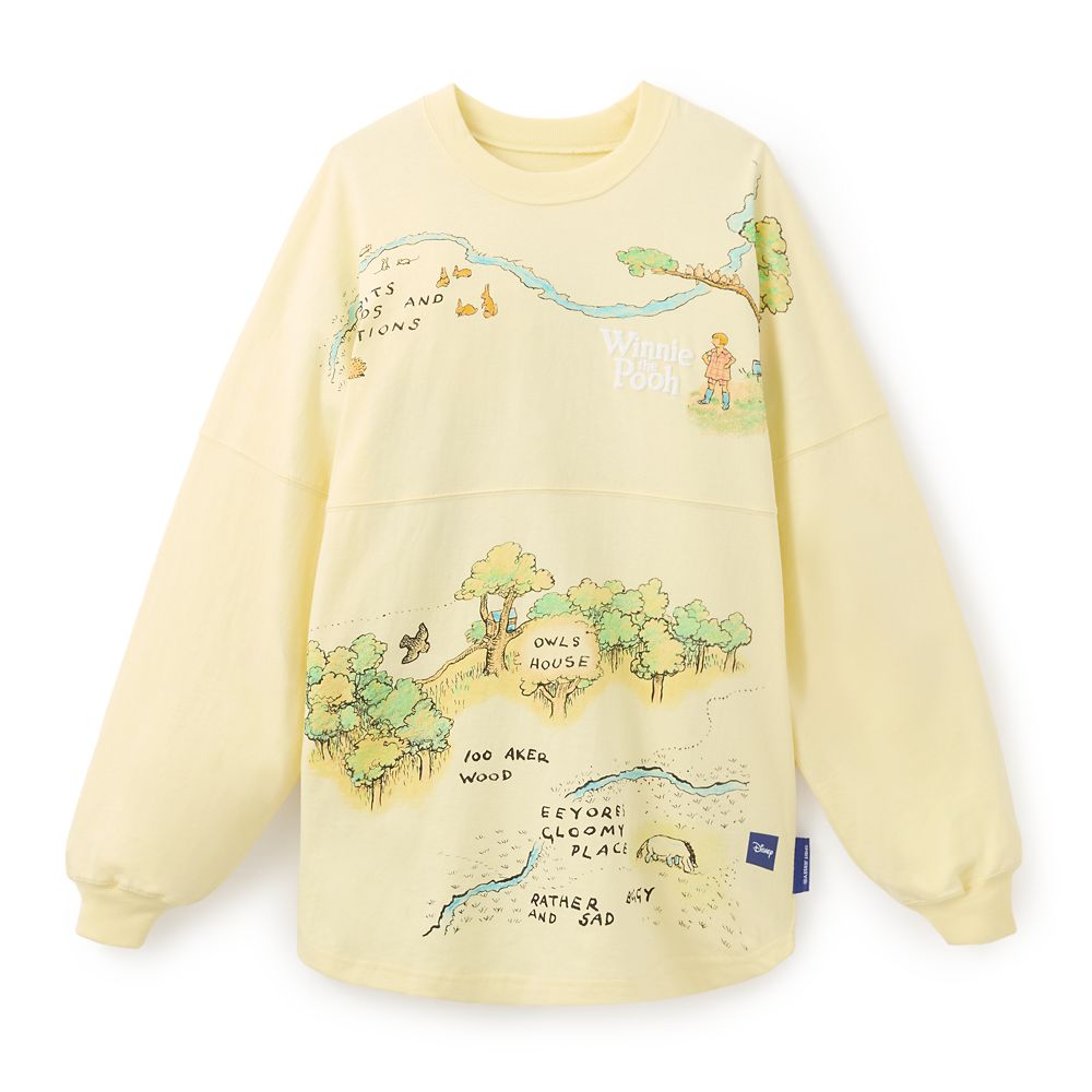 Winnie the Pooh Hundred Acre Wood Map Spirit Jersey for Adults
