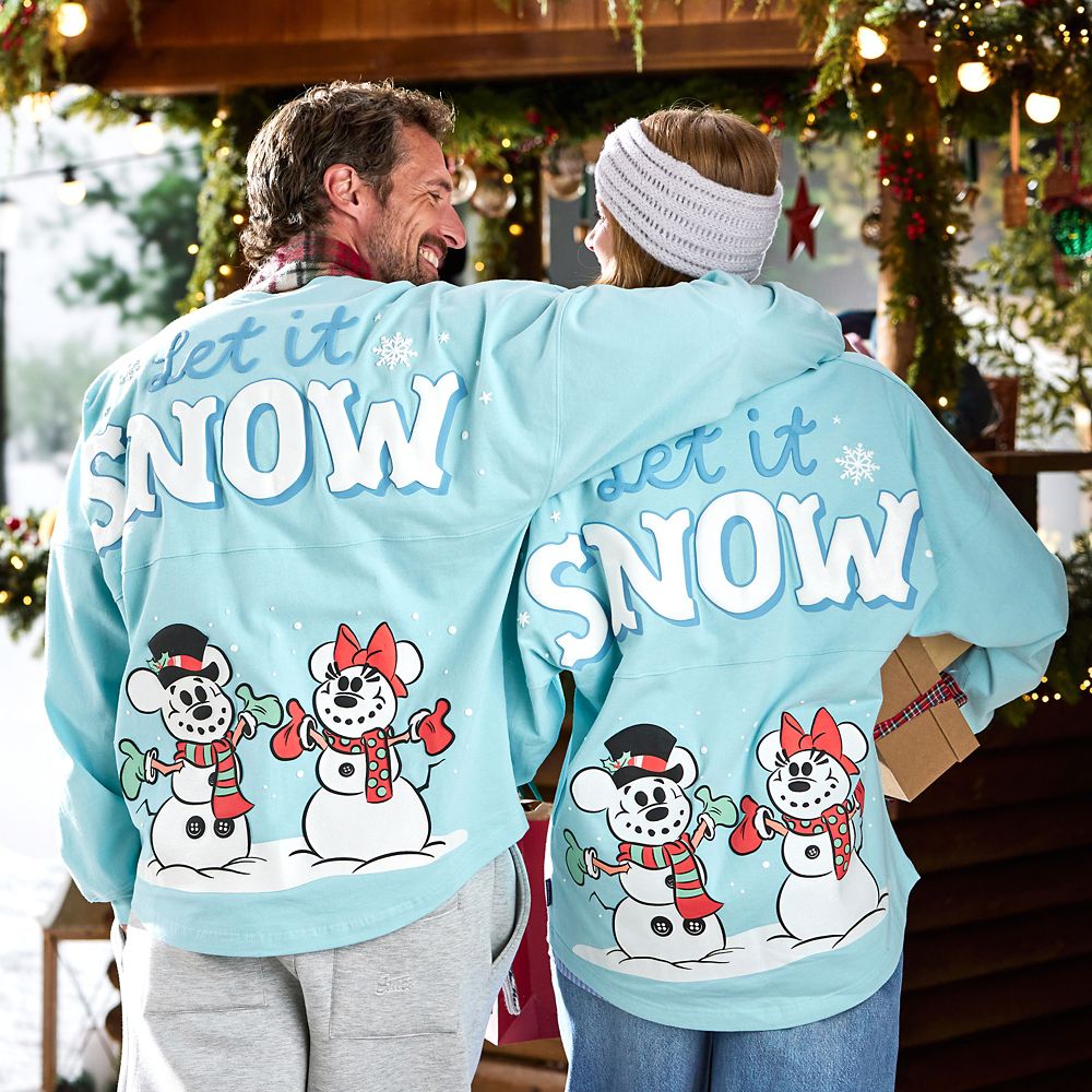 Mickey and Minnie Mouse ''Let It Snow'' Spirit Jersey for Adults
