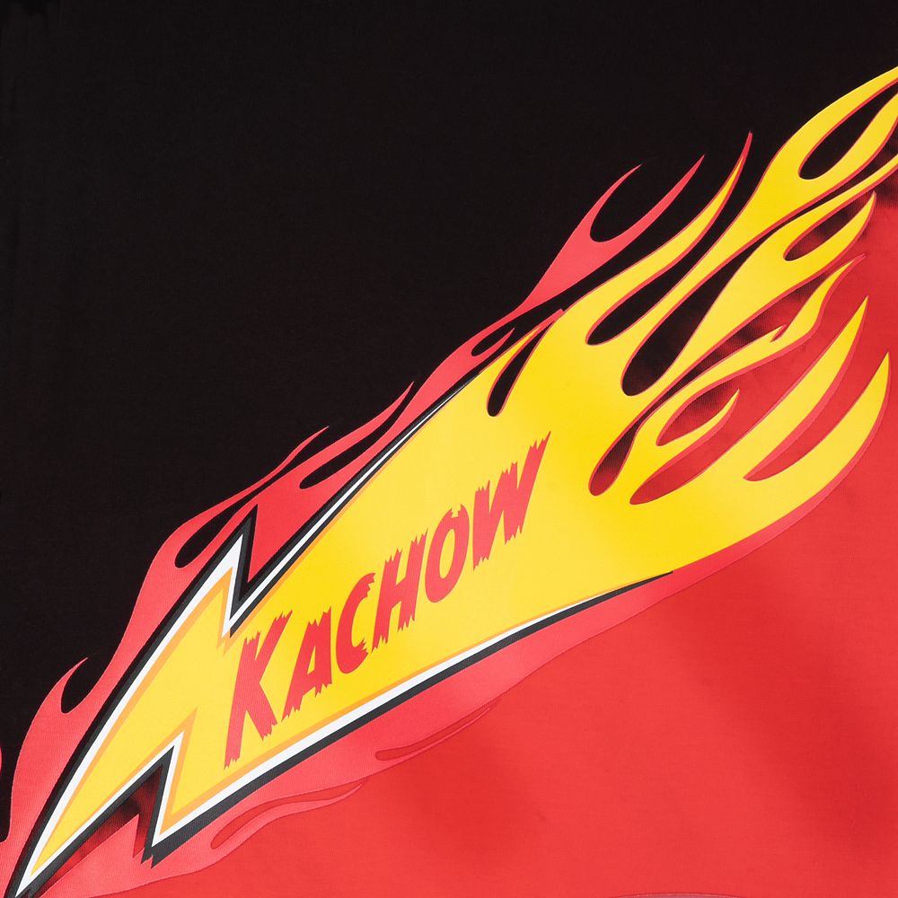 Lightning McQueen Dip-Dye Long Sleeve T-Shirt for Adults - Cars