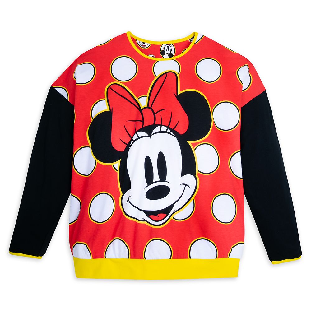 Mickey and Minnie Mouse Reversible Pullover Top for Adults Official shopDisney