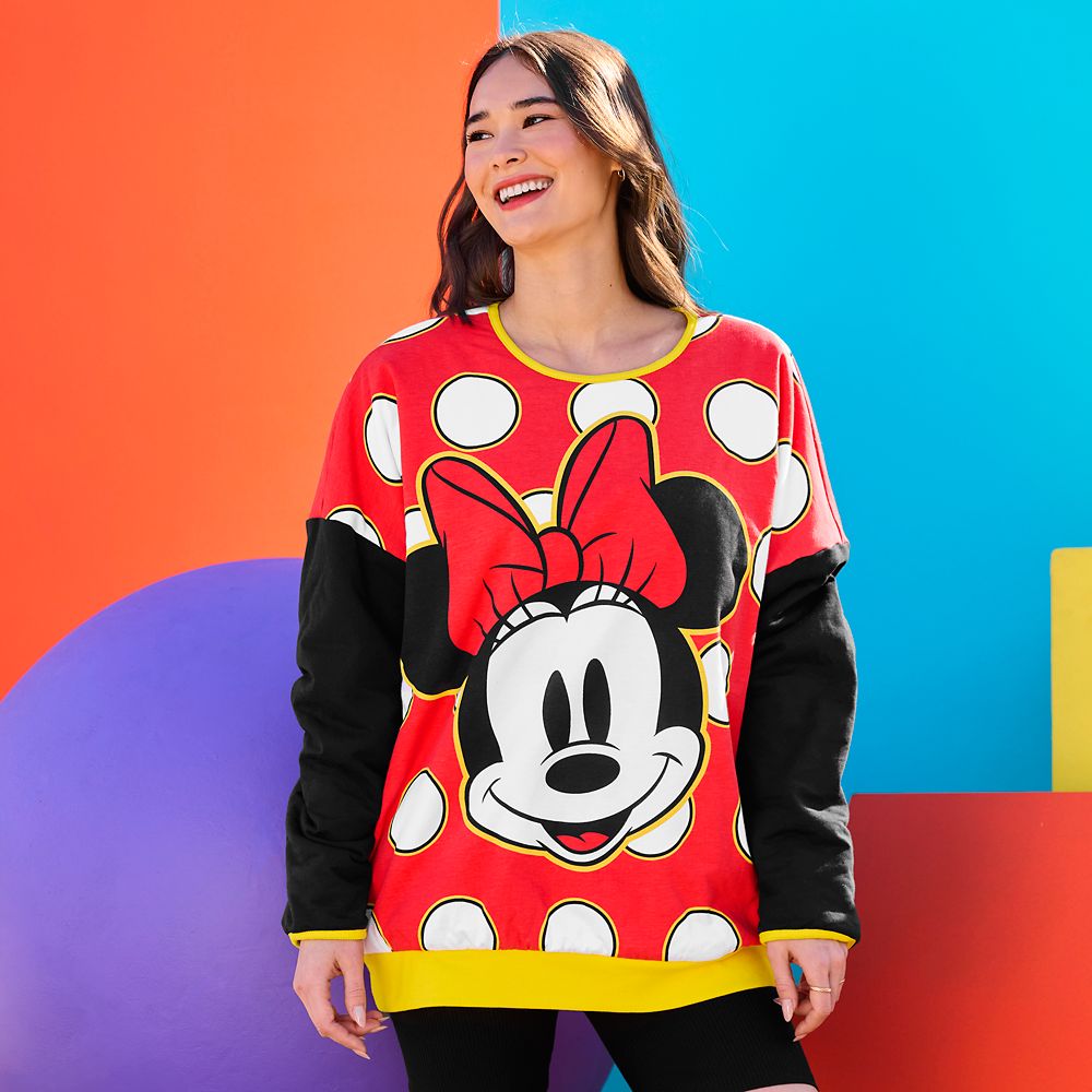 Mickey and Minnie Mouse Reversible Pullover Top for Adults