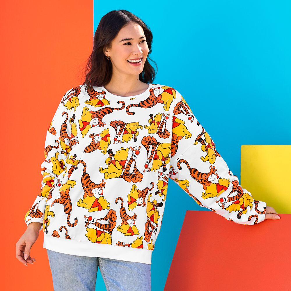 Winnie the Pooh and Tigger Reversible Pullover Top for Adults