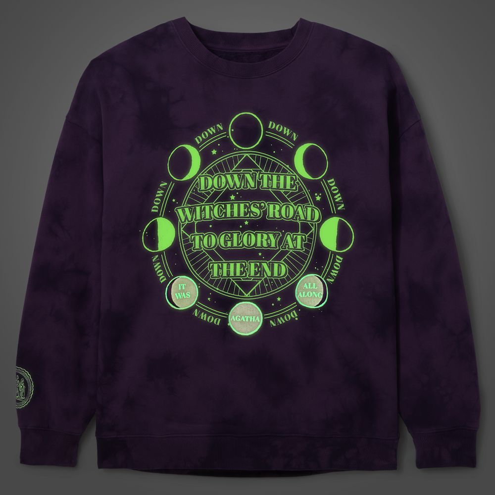 Agatha All Along Tie-Dye Glow-in-the-Dark Pullover Sweatshirt for Adults &ndash; Exclusive