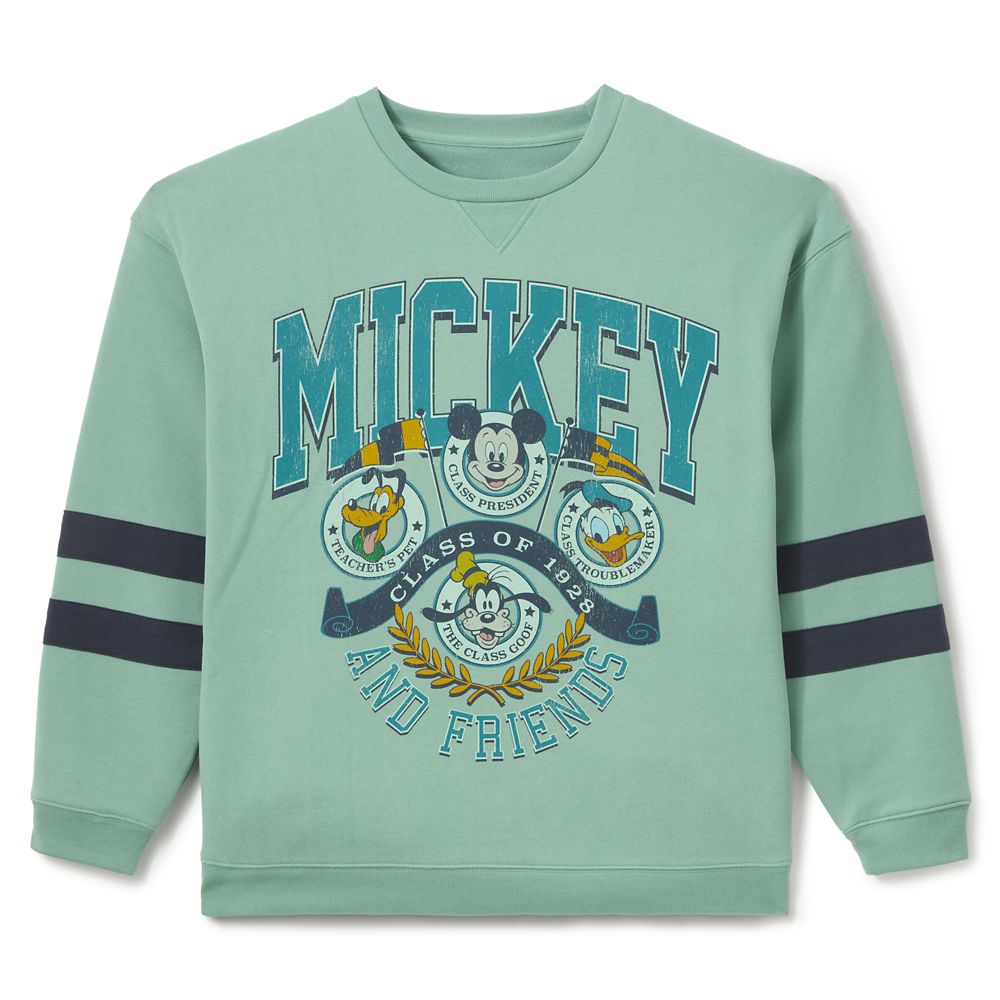 Mickey Mouse and Friends Collegiate Pullover Sweatshirt for Adults Exclusive Official shopDisney
