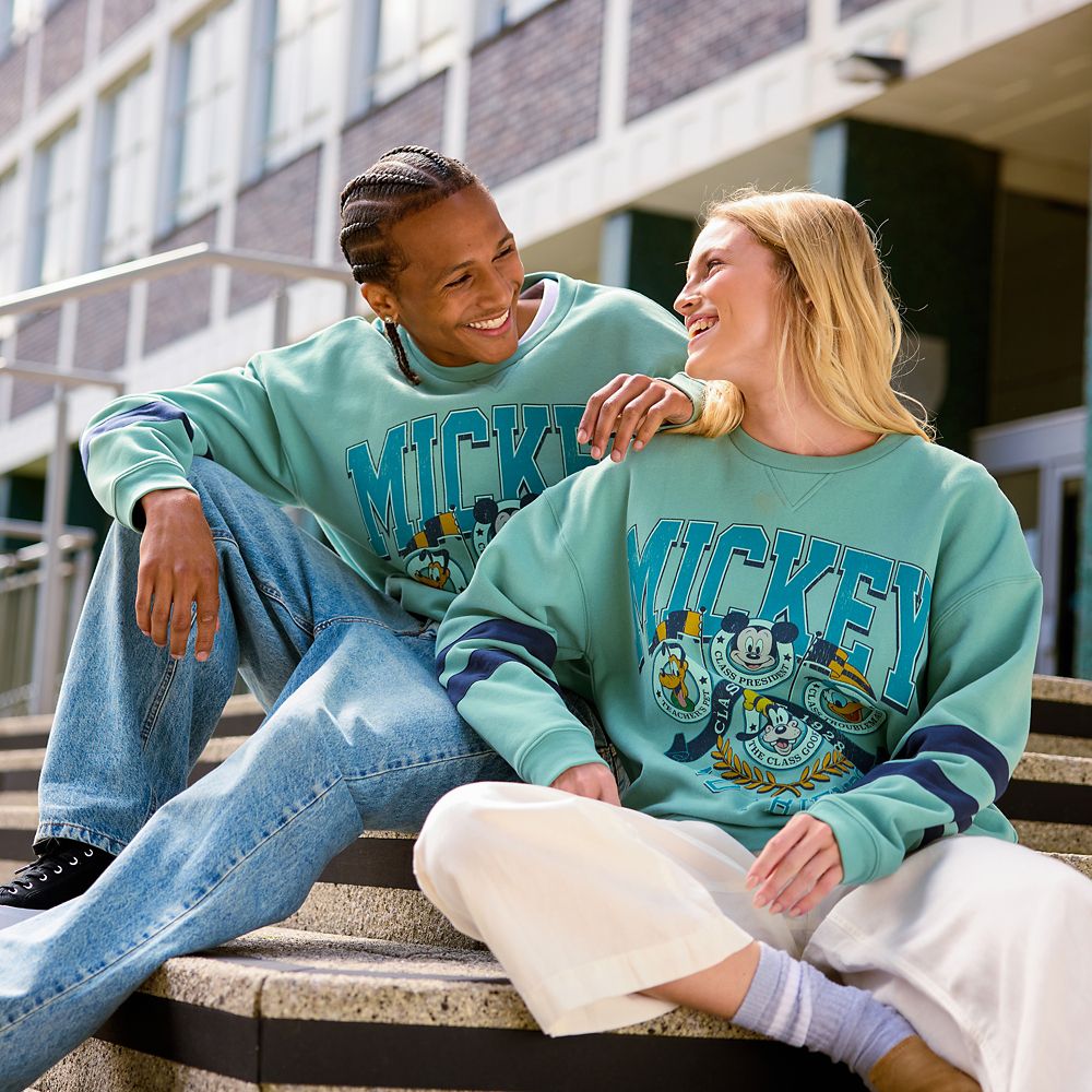 Mickey Mouse and Friends Collegiate Pullover Sweatshirt for Adults &ndash; Exclusive