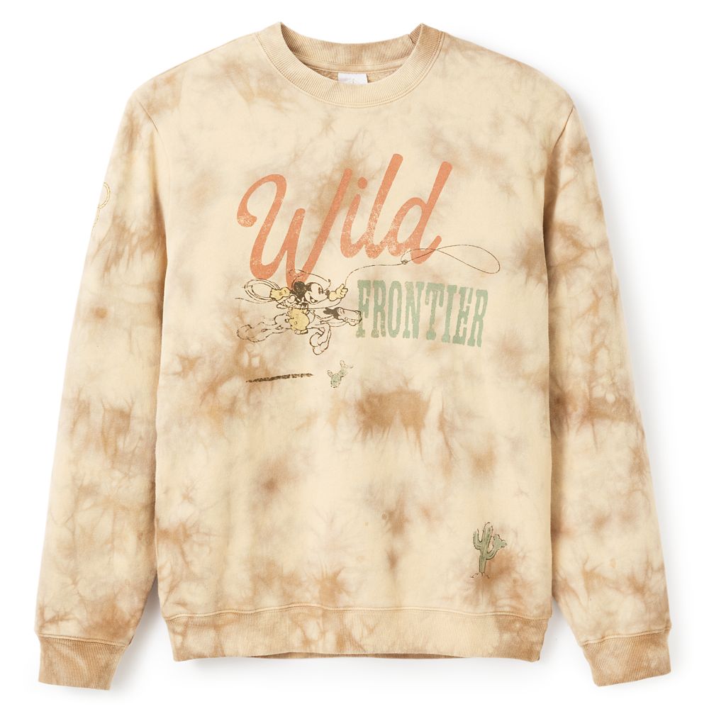Mickey Mouse Wild Frontier Tie-Dye Pullover Sweatshirt for Adults Official shopDisney