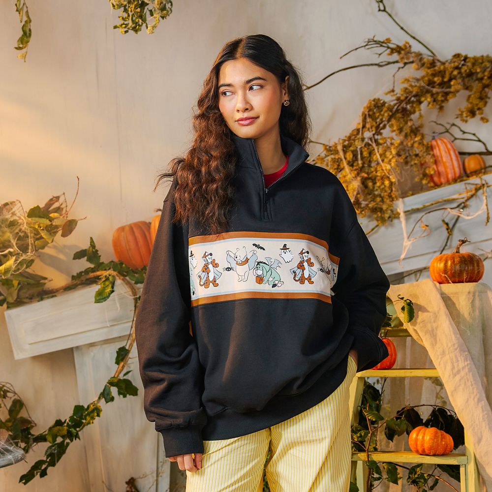 Winnie the Pooh and Pals Halloween 1/4 Zip Pullover Sweatshirt for Adults &ndash; Exclusive