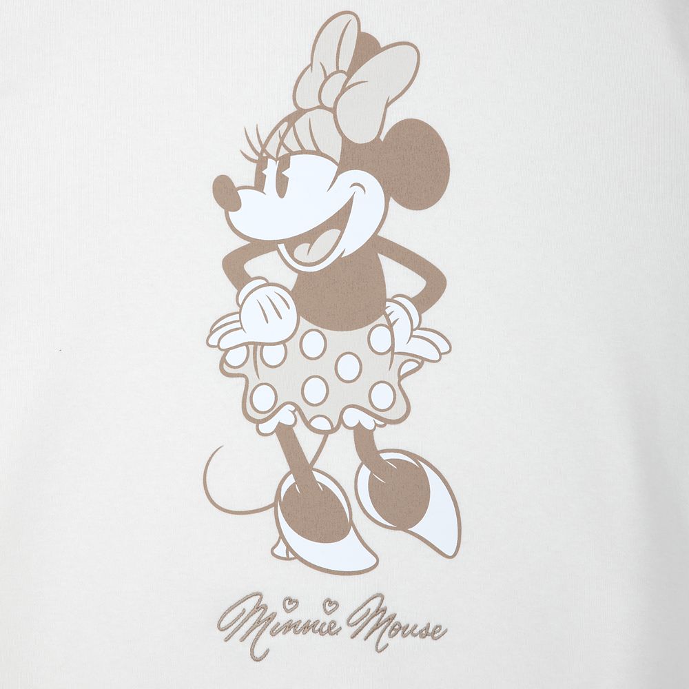 Minnie Mouse Signature Pullover Sweatshirt for Adults – Beige