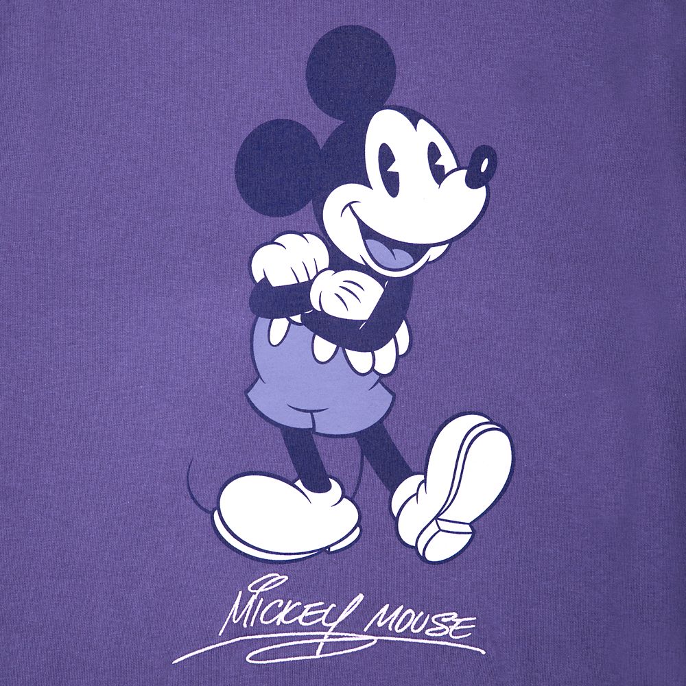 Mickey Mouse Signature Pullover Sweatshirt for Adults - Purple - Exclusive