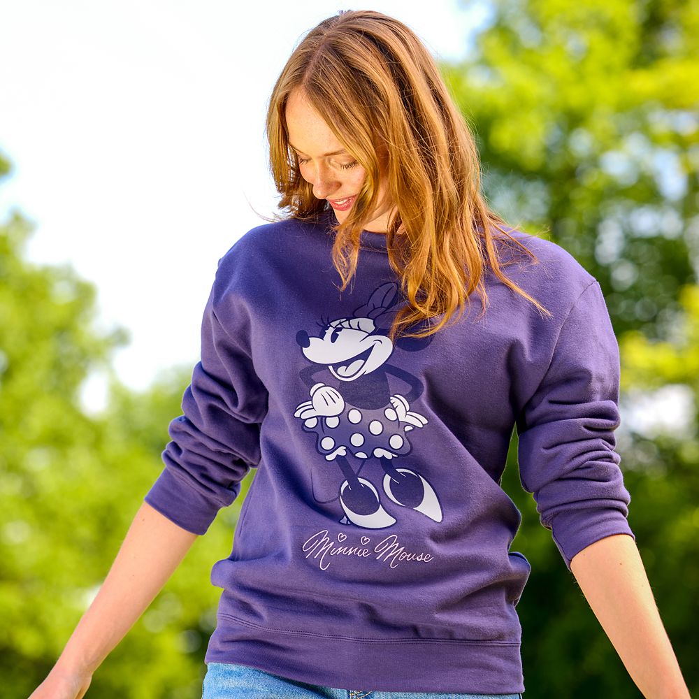 Minnie Mouse Signature Pullover Sweatshirt for Adults - Purple - Exclusive